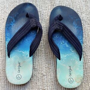 Cat & Jack Blue Ombre Kids Flip Flops